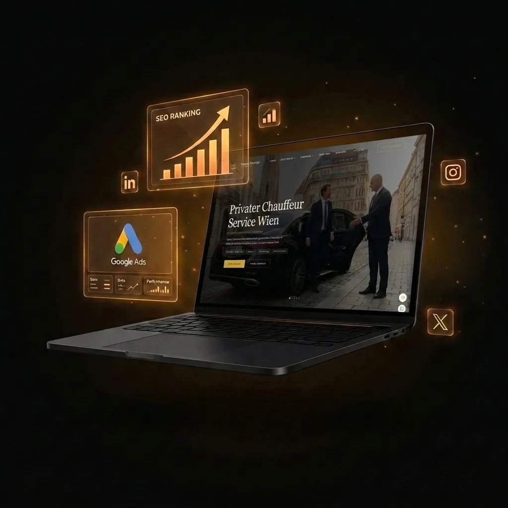 Website von Prestige Limousines Vienna, erstellt von digitalchauffeur.at